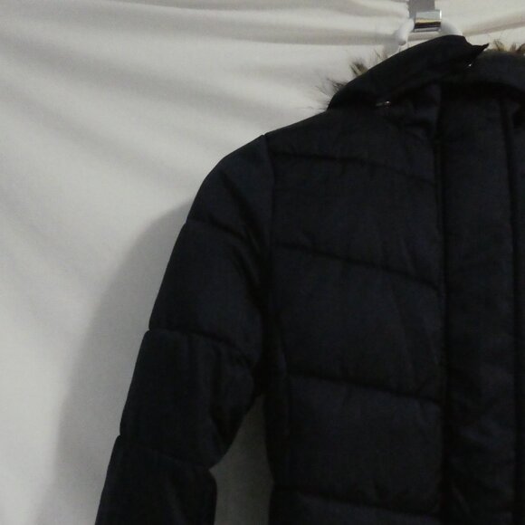 H&M | size 10-11 years | Navy Blue Hooded Quilted Puffer Coat - Parka - Jacket - Picture 4 of 13